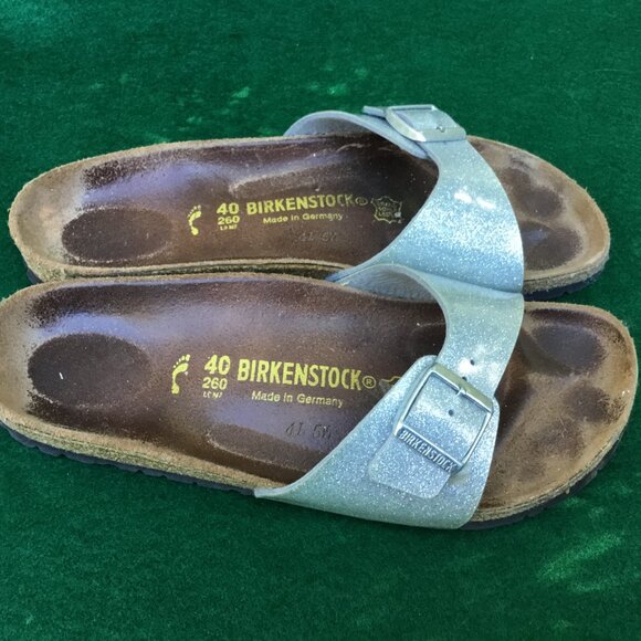 Women's Birkenstock Silver Sandals US Size 9.5 - Picture 7 of 7
